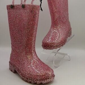 Western Chief Glitter Heart Rain Boots - 6c Toddler